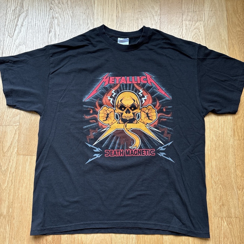 Hanes Black Metallica Death Magnetic Tee